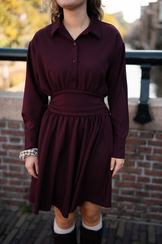 Azzurro dress Lianne bordeaux