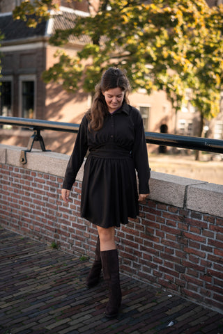 high boots brown suede