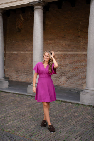 azzurro 8822 dress lucie magenta – foto 4