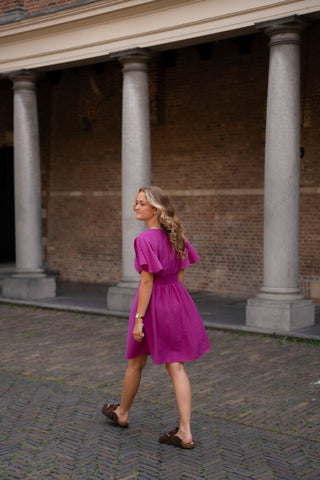 azzurro 8822 dress lucie magenta – foto 5