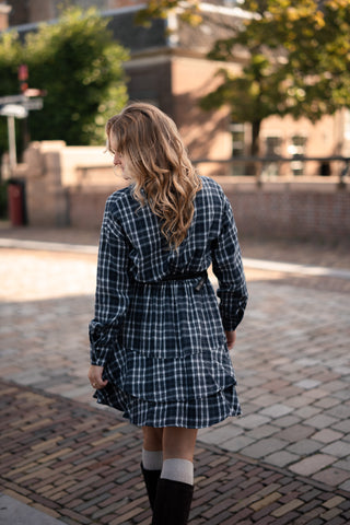 la dress navy block