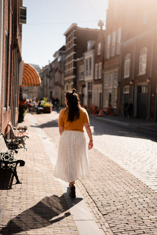 Paris white plissé skirt 81508 dots – foto 6