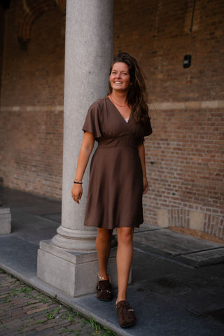 azzurro 8822 dress lucie brown – foto 3