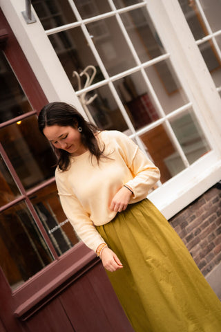 yellow 89403 knit azzurro lined – foto 3