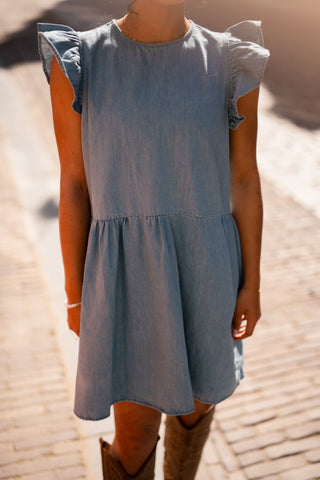 blue ciel denim dress milo 2655 – foto 3