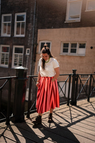 lovi skirt striped pink/red – foto 6