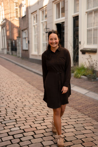 425 CJ brown dress short