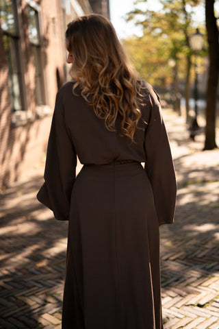 Dress ballon brown Claudia