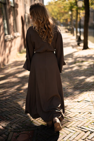 Dress ballon brown Claudia