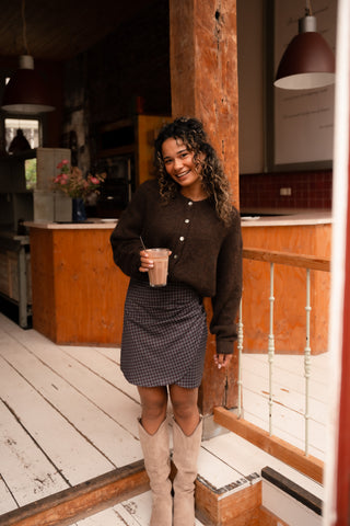 Lola perfect cardigan brown