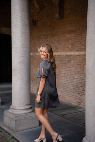 dress grey margot bow – foto 5