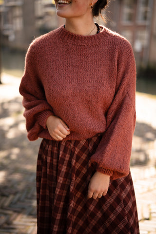 Saar knit old pink