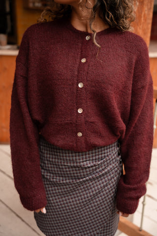 Lola perfect cardigan bordeaux