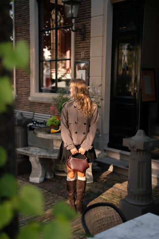 long sleeve brown