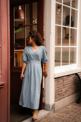 95226 dress blue kara azzurro