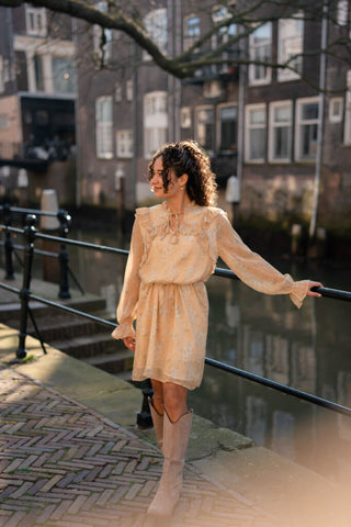 yellow flower dress marije 5285 – foto 5