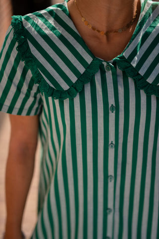 april green striped dress kraag Perle 6722 – foto 2