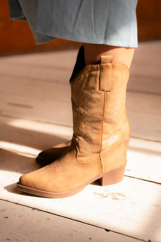 Boots cowboy khaki 301-A32P