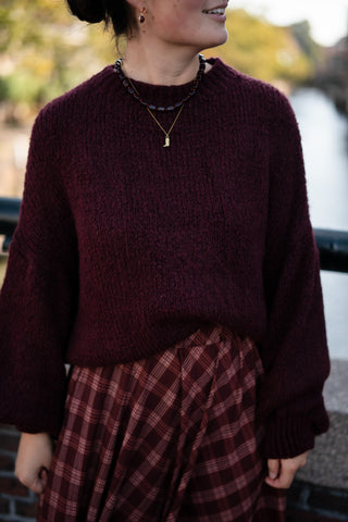 Saar knit burgundy