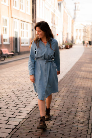 Daphne dress 5216 denim – foto 3