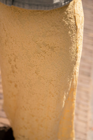ANGE yuvyna jaune yellow skirt lace – foto 3