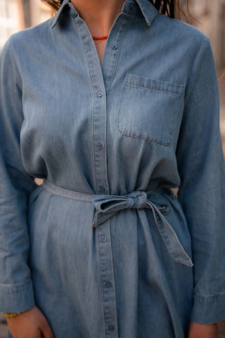 Daphne dress 5216 denim – foto 4