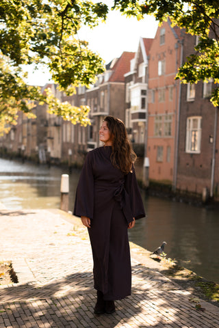 Dress long brown Rosa