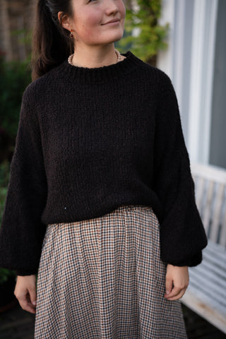 Saar knit dark brown