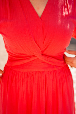 ANGE odoumilo framboise dress – foto 4