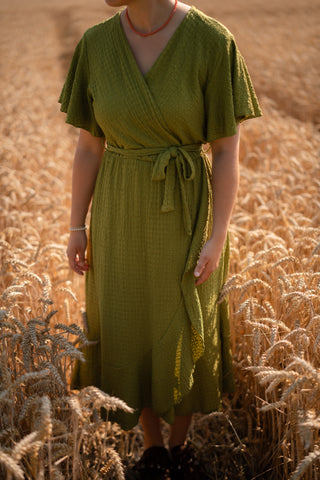 8810 Azzurro dress Lara olive