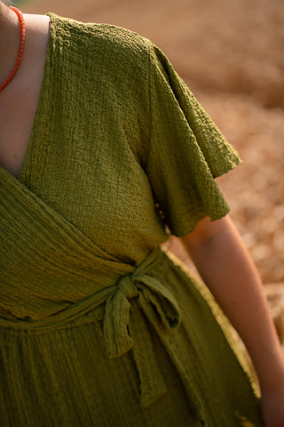 8810 Azzurro dress Lara olive
