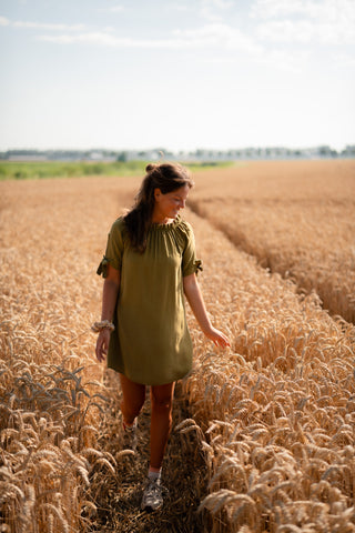 dress olive margot bow