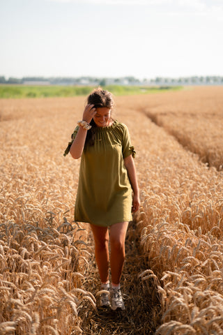 dress olive margot bow