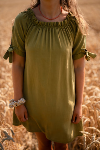 dress olive margot bow