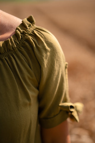 dress olive margot bow