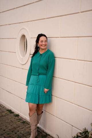 Ydence knitted top clara sea green – foto 2