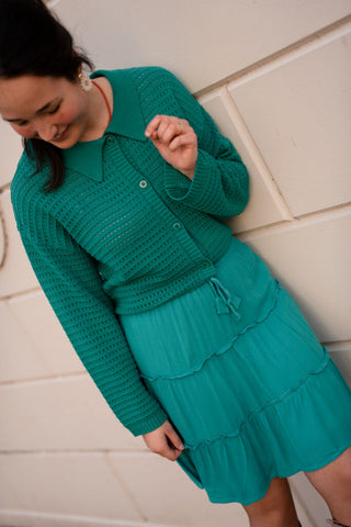 Ydence knitted top clara sea green – foto 4