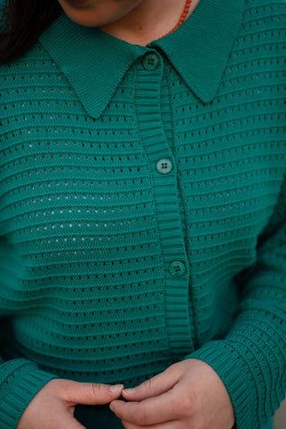 Ydence knitted top clara sea green – foto 3