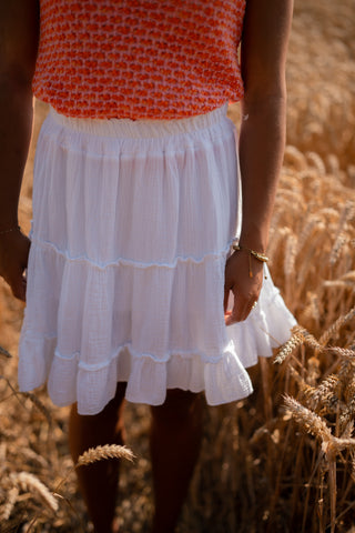 skirt 5978 alice cotton white