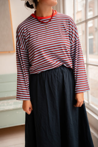 Long sleeve Jane stripe blue