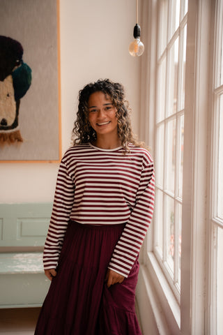 Maud long sleeve wine