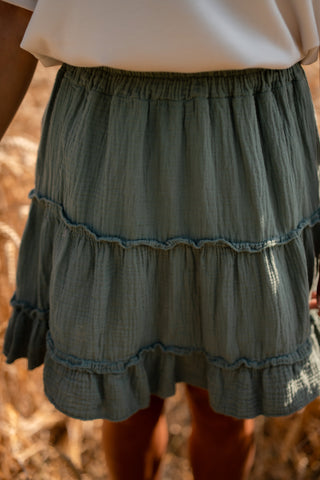 skirt 5978 alice cotton army
