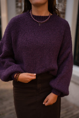 Saar knit purple