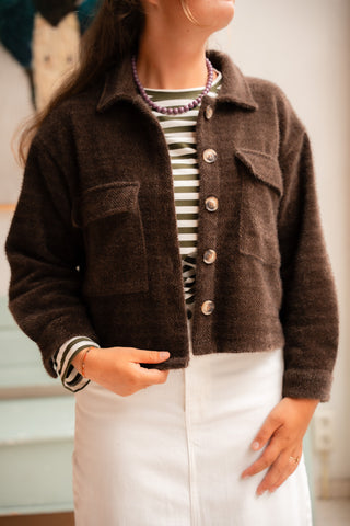 brown jacket Laura