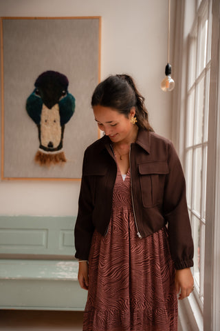 Lulu jacket wine red