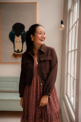 Lulu jacket wine red