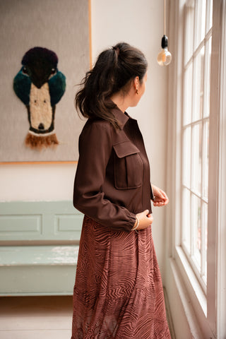 Lulu jacket wine red