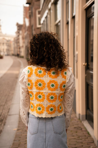 G85 ella top orange/green crochet – foto 4