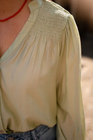 Azzurro 93236 blouse green – foto 2