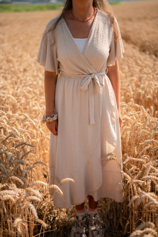 8810 Azzurro dress Lara beige